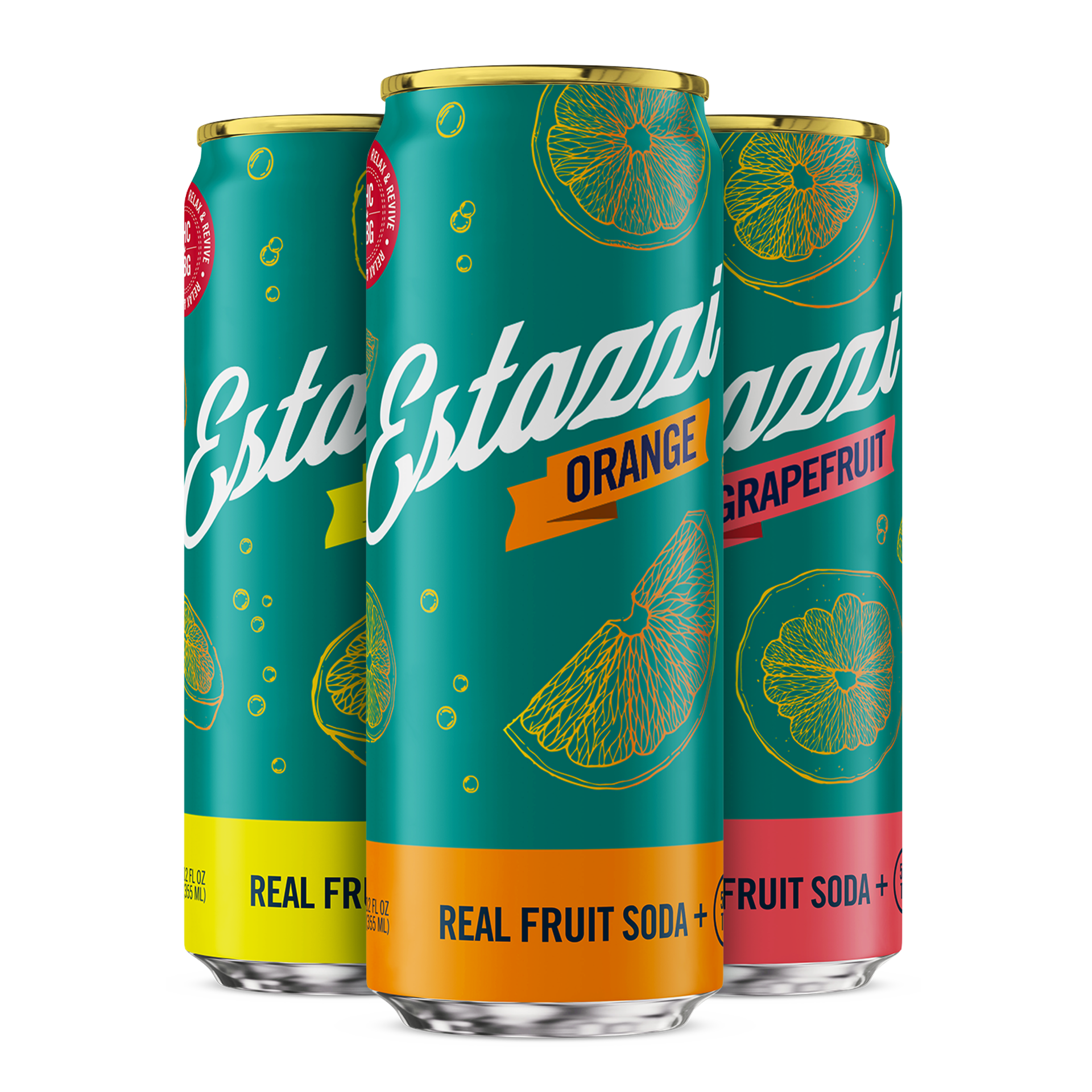 Citrus THC Soda Variety 6-Pack | For A Light Social Buzz | Estazzi Citrus THC Soda Variety 6-Pack | For A Light Social Buzz | Estazzi