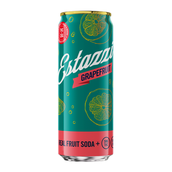 Grapefruit THC Soda with CBG + Real Florida Citrus | Estazzi